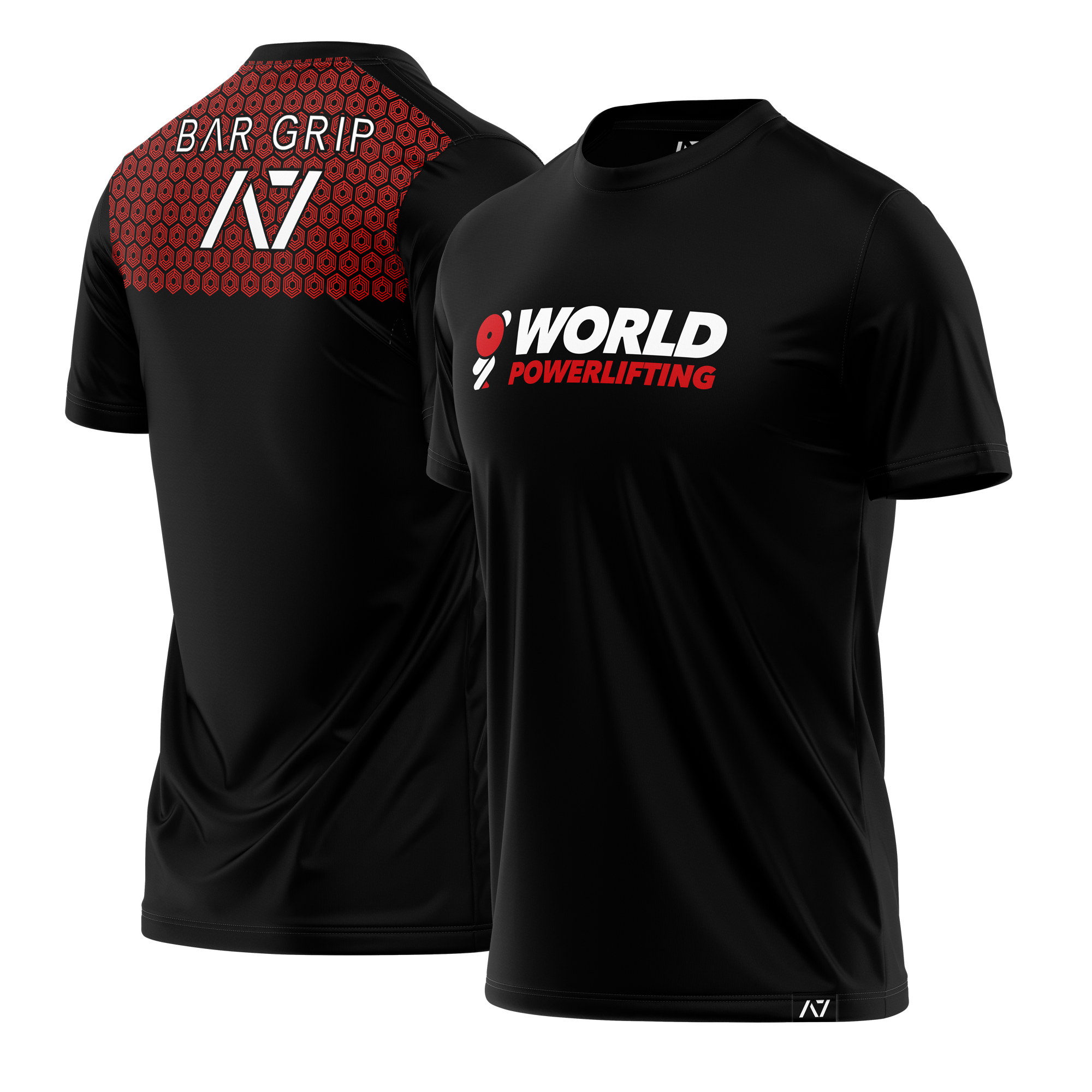 World Powerlifting Bar Grip Shirt - Men's Black